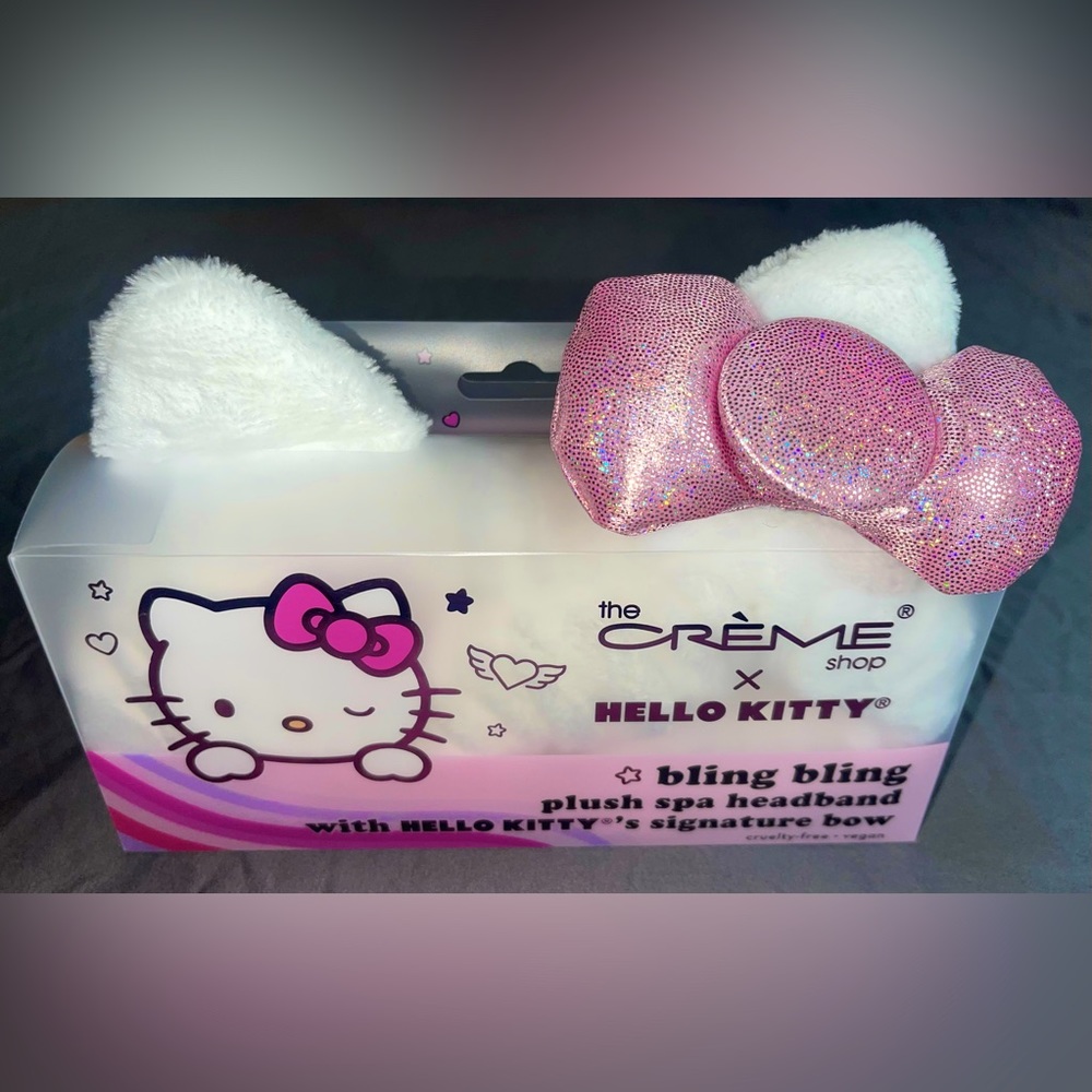 The Crème Shop x Hello Kitty Y2K Bling Bling Plush Spa Headband